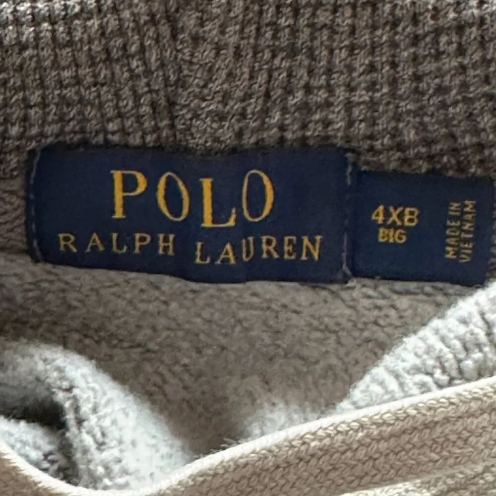 Ralph Lauren Polo Full Zip Thermal Lined Hood Jacket 4XB Big EUC
